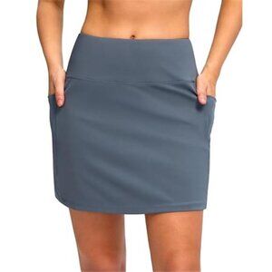 Womens Tennis Skirt Skort High Waisted Athletic Golf Skirt With Pockets Stretch